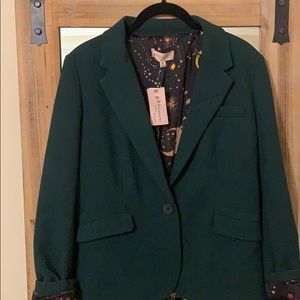 Philosophy petite NWT hunter green blazer, size 8